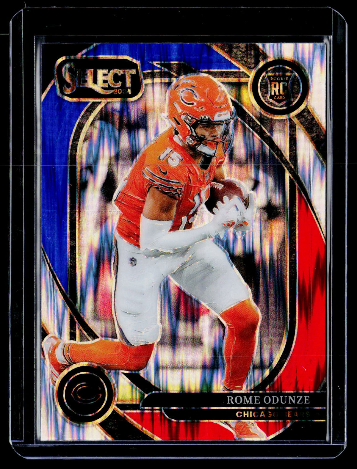 2024 Panini Select Football Rome Odunze red white blue RC #236 - front