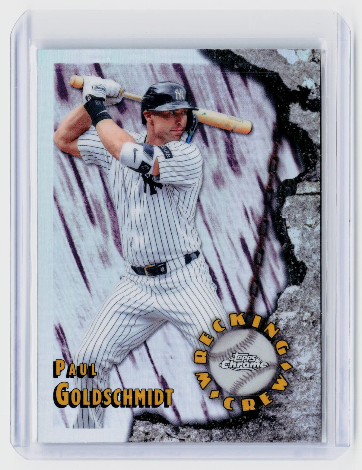 2026 Topps Chrome Wrecking Crew WC-9 Paul Goldschmidt New York Yankees - front