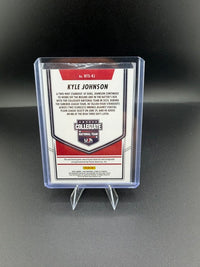 2025 Press Pass Collegiate National Team National Team Signatures Kyle Johnson NTS-KJ Autograph Memorabilia - back