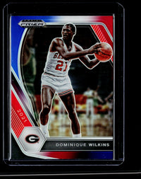 2021 Panini Prizm Draft Picks Dominique Wilkins #93 Red, White and Blue Prizms - front