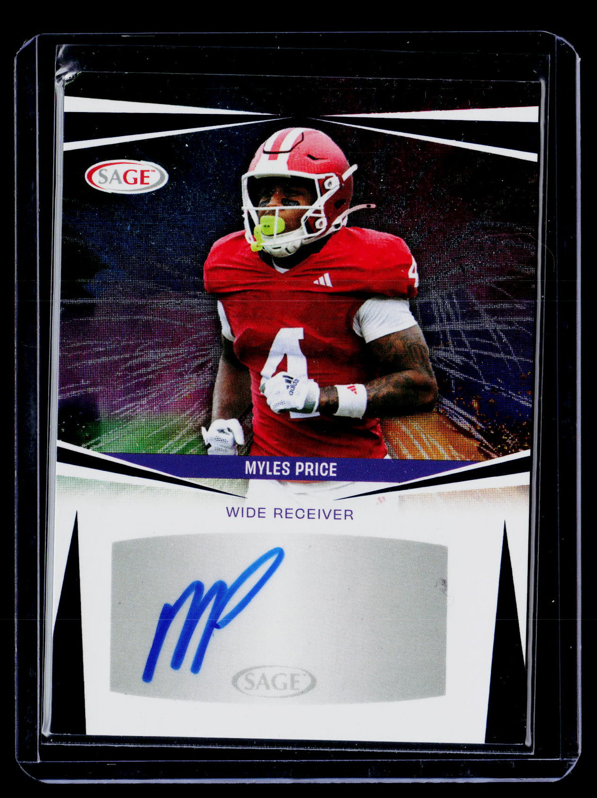 2025 SAGE Autograph High Series Myles Price #A-MP2 - front
