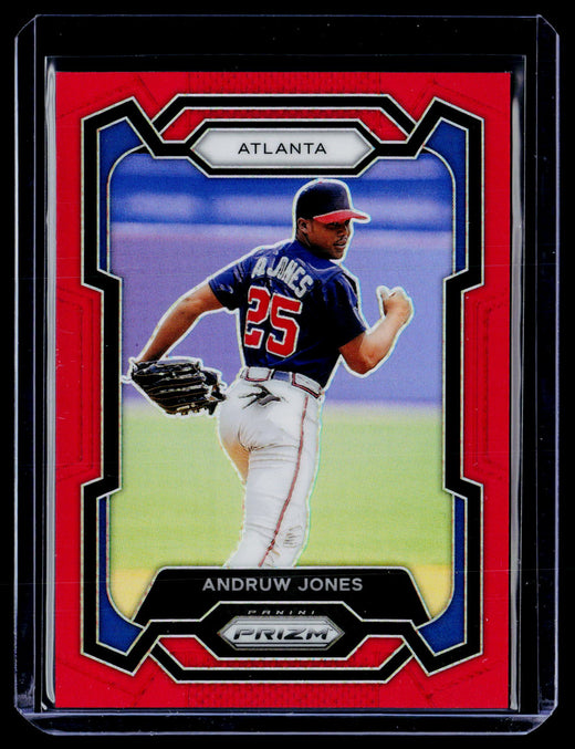 2024 Panini Prizm Baseball Andruw Jones Red Prizm #216 073/299 - front