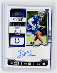 2023 Panini Contenders Rookie Ticket Autographs Daniel Scott #177 - front
