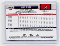 2026 Topps Chrome Ozzie Albies #297 Atlanta Braves - back