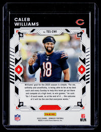 2025 Panini Donruss Elite Series Caleb Williams TES-CW1 Chicago Bears - back