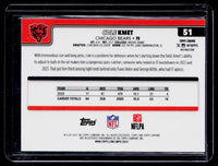 2025 Topps Chrome Refractor #51 Cole Kmet Chicago Bears - back