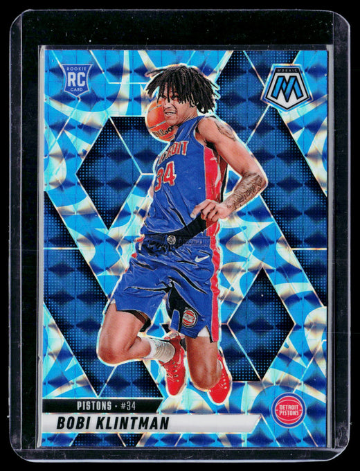 2024-25 Panini Mosaic Basketball Bobi Klintman Rookie Card #226 Detroit Pistons - front