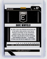2026 Panini Donruss Elite Baseball Dave Winfield #87 San Diego Padres - back
