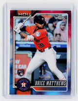 2026 Topps Chrome Brice Matthews RC #169 Houston Astros - front