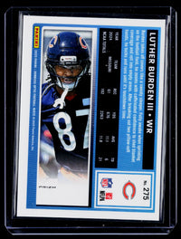 2025 Panini Donruss Optic Football Rated Rookie #275 Luther Burden III Chicago Bears - back