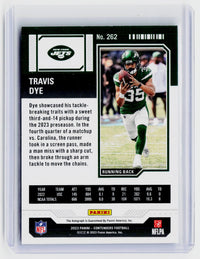 2023 Panini Contenders Rookie Ticket Autograph #262 Travis Dye - back