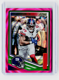 2025 Panini Score Football Theo Johnson Pink Eclipse RC #192 /399 - front