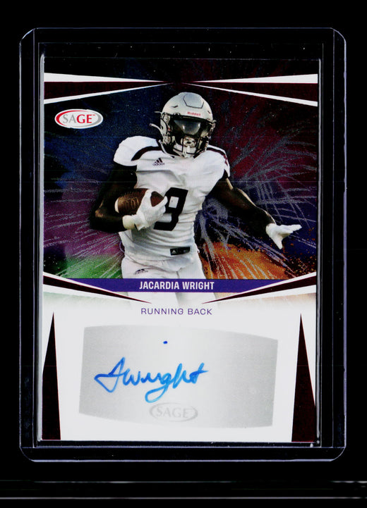 2025 SAGE Autograph Jacardia Wright High Series Auto #A-JW3 - front