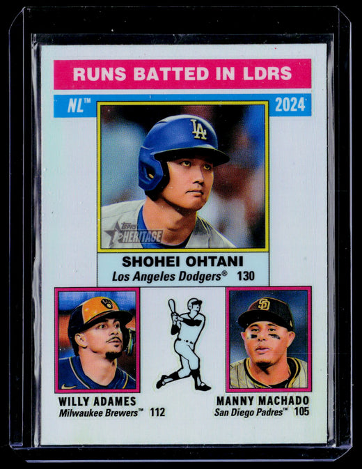 2025 Topps Heritage Chrome Refractor Shohei Ohtani #130 Dodgers - front