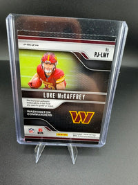 2024 Panini Prizm Football Premier Jerseys Luke McCaffrey RC #PJ-LMY - back