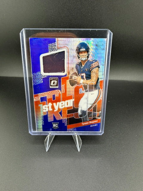 2023 Panini Donruss Optic Football 1st Year Fresh Tyson Bagent Blue Hyper Rookie #FYF-TBA - front