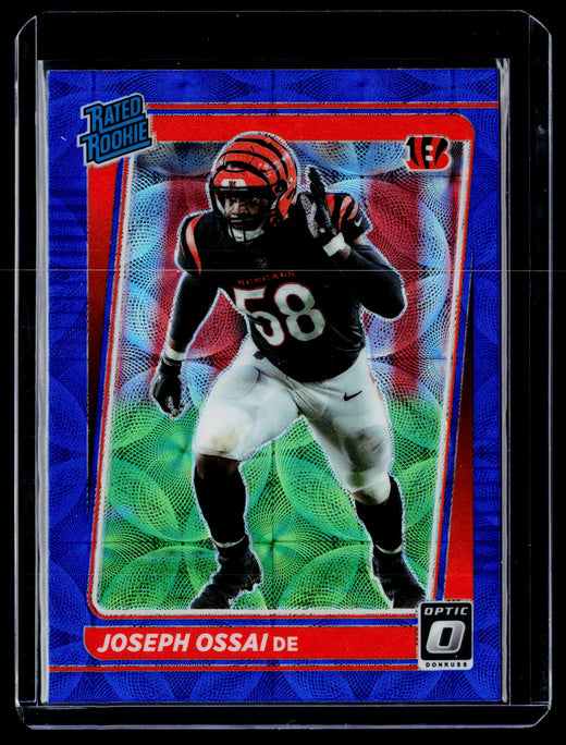 2021 Panini Donruss Optic Rated Rookie Joseph Ossai Blue Prizm #279 - front