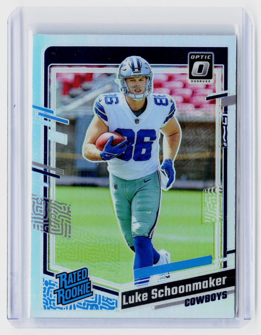 2023 Panini Donruss Optic Luke Schoonmaker Rated Rookie #227 Dallas Cowboys - front