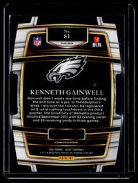 2021 Panini Select Football Kenneth Gainwell Concourse #81 Rookie Card - back
