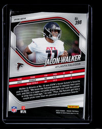 2025 Panini Prizm Football Jalon Walker Green Wave Prizm Rookie #398 - back