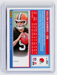 2025 Panini Donruss Optic Dillon Gabriel Rated Rookie #263 Cleveland Browns - back