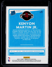 2020-21 Panini Donruss Optic Rated Rookie Kenyon Martin Jr. #197 Blue Velocity Prizm - back