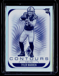 2025 Panini Phoenix Football Contours Tyler Warren RC #14 Indianapolis Colts - front