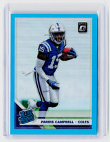 2019 Panini Donruss Optic Parris Campbell Rated Rookie Blue #165 /299 - front