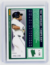 2025 Panini Donruss Optic Rated Prospect Tre' Morgan #126 Green Velocity /149 - back