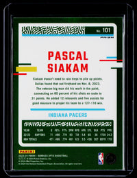 2023-24 Panini Donruss Optic Basketball Pascal Siakam #101 - back