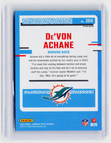 2023 Panini Donruss Optic De'Von Achane Rated Rookie Pink #269 Miami Dolphins - back