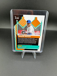 2023 Panini Donruss Baseball Jersey Kings Kumar Rocker Orange Rookie Card #JK-KR - back