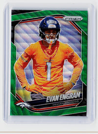 2025 Panini Prizm Football Evan Engram Green Prizm #277 Denver Broncos - front