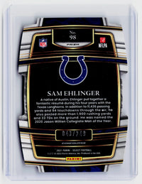 2021 Panini Select Football Concourse Orange Prizm Rookie #98 Sam Ehlinger /249 - back