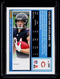 2025 Panini Donruss Optic Rated Rookie Colston Loveland #204 Chicago Bears - back