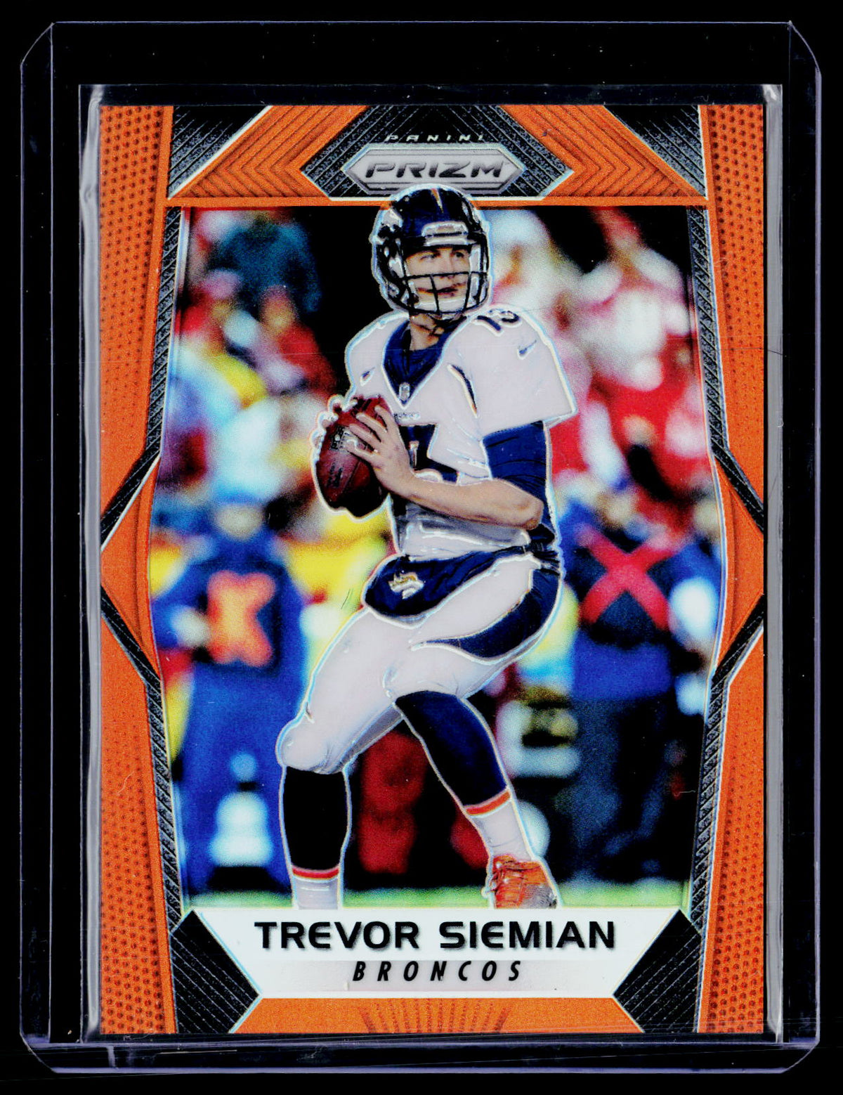 2017 Panini Prizm Football Trevor Siemian Orange Prizm #184 Denver Broncos - front