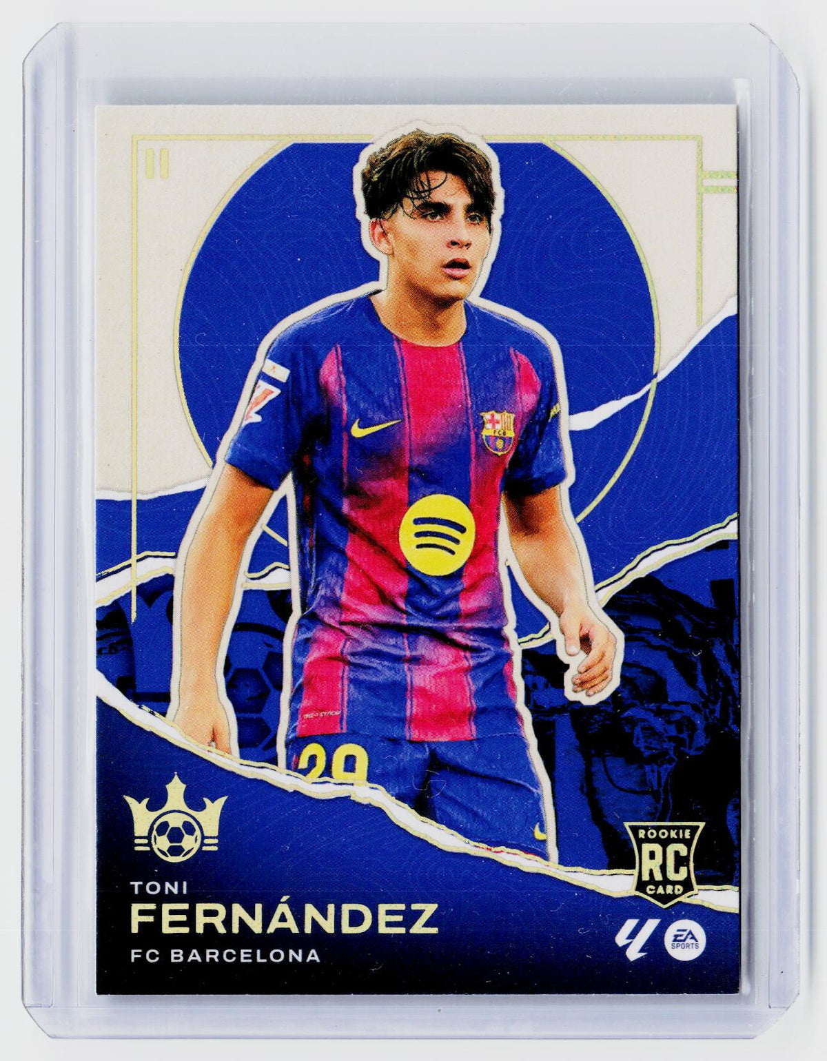 2025-26 Panini Pitch Kings Soccer Rookies II Toni Fernández #5 FC Barcelona Rookie Card - front