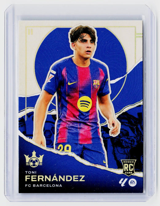 2025-26 Panini Pitch Kings Soccer Rookies II Toni Fernández #5 FC Barcelona Rookie Card - front