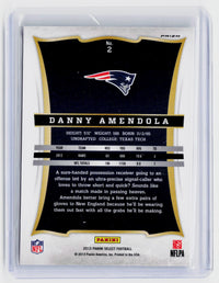2013 Panini Select Football Danny Amendola #2 New England Patriots - back