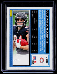2025 Panini Donruss Optic Rated Rookie Colston Loveland #204 Chicago Bears - back