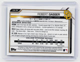 2021 Bowman Draft Chrome Robert Gasser Chrome Draft Prospect Autographs Blue Refractor Auto /150 #CDA-RG - back