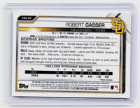 2021 Bowman Draft Chrome Robert Gasser Chrome Draft Prospect Autographs Blue Refractor Auto /150 #CDA-RG - back