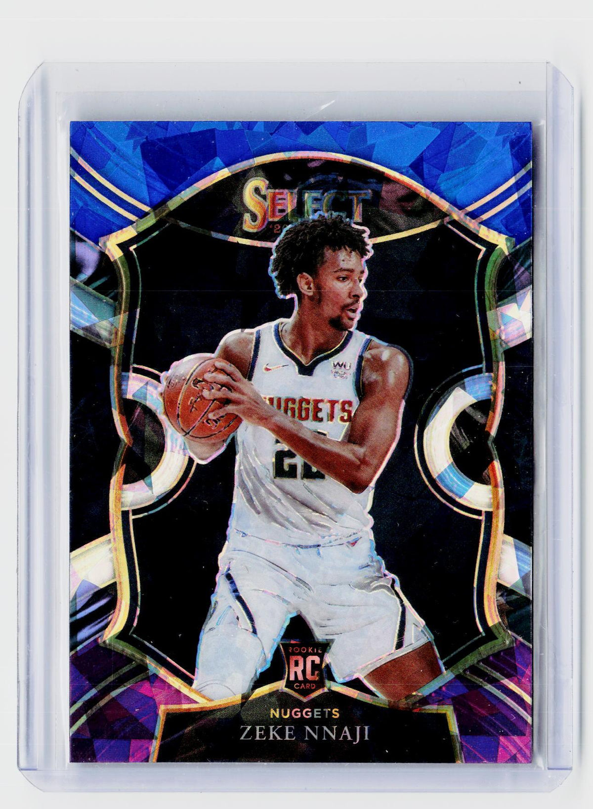 2020-21 Panini Select Basketball Zeke Nnaji Concourse Rookie Card #82 - front