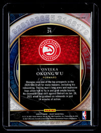 2020-21 Panini Select Numbers Onyeka Okongwu #24 Atlanta Hawks - back