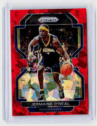 2021-22 Panini Prizm Basketball Jermaine O'Neal Red Ice Prizm #250 Indiana Pacers - front