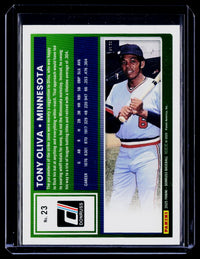 2025 Panini Donruss Baseball Tony Oliva #23 /149 Minnesota Twins - back