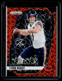 2024 Panini Prizm Football orange lazer #46 Tyson Bagent Chicago Bears - front