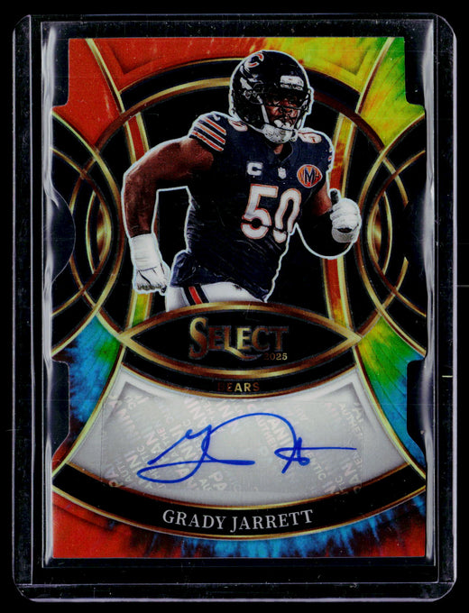 2025 Panini Select Football Signatures Grady Jarrett Bears SP-GJT Auto /25 - front