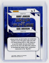 2026 Panini Donruss Elite Back to the Future Green Randy Johnson Kade Anderson #1 - back