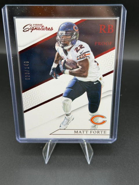 2016 Panini Prime Signatures Matt Forte Proof #199 /99 - front